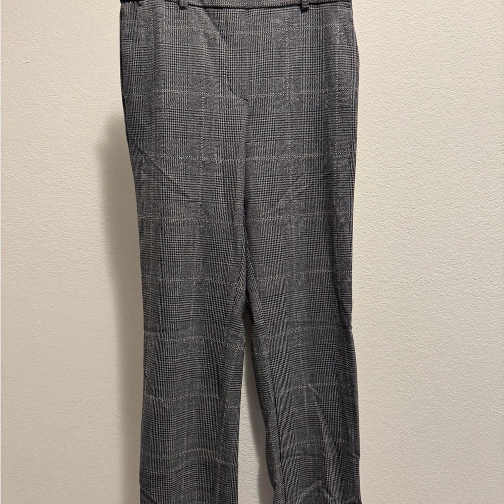 Gray Plaid Trousers